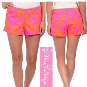 Lilly Pulitzer Liza shorts pink pop esta size small